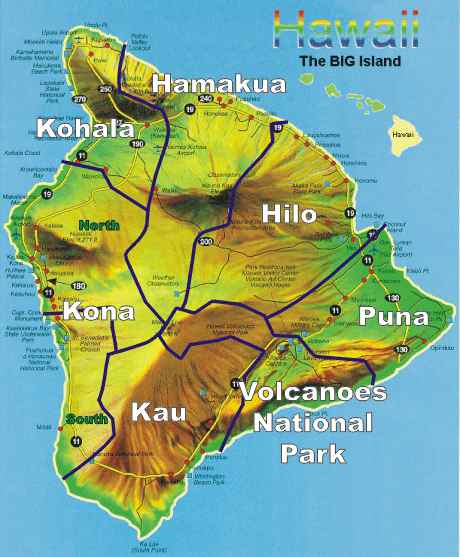 Big Island map