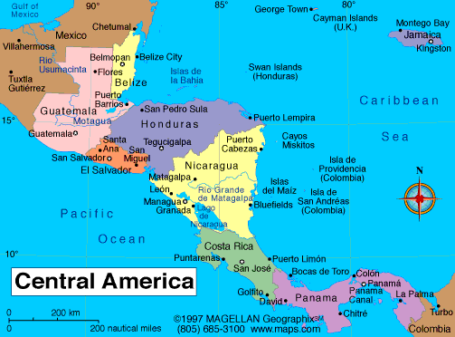 Image result for panama central america map