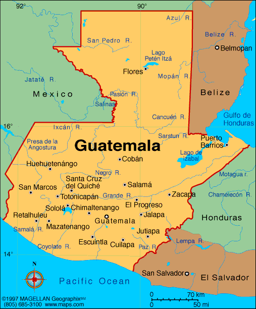 Guatemala map