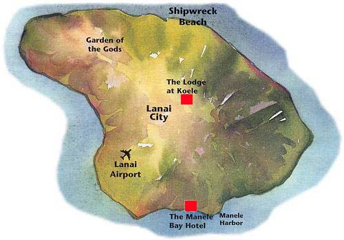 Lanai map