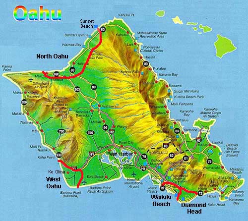 Oahu map