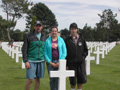 Family at Normandy Graveyard